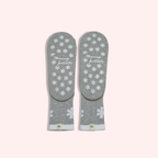 Ditsy Grip Socks in Heather Grey