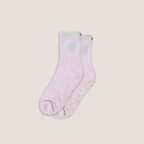 Ditsy Grip Socks in Petal Pink